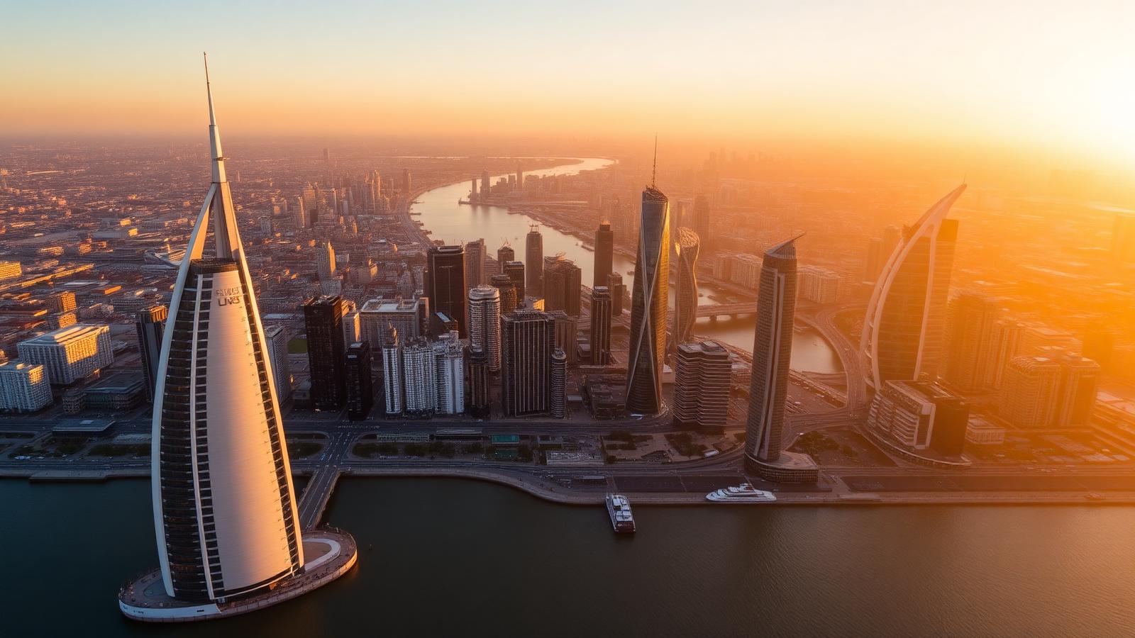 Gulf and UK skyline